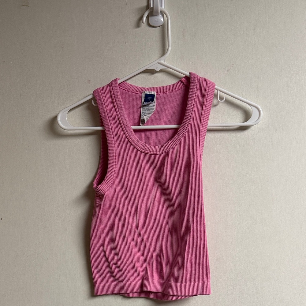 Old Navy Pink Ribbed Tank Top